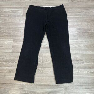 Lauren Ralph Lauren Womens Black Corduroy‎ Classic Straight Pants 38x39